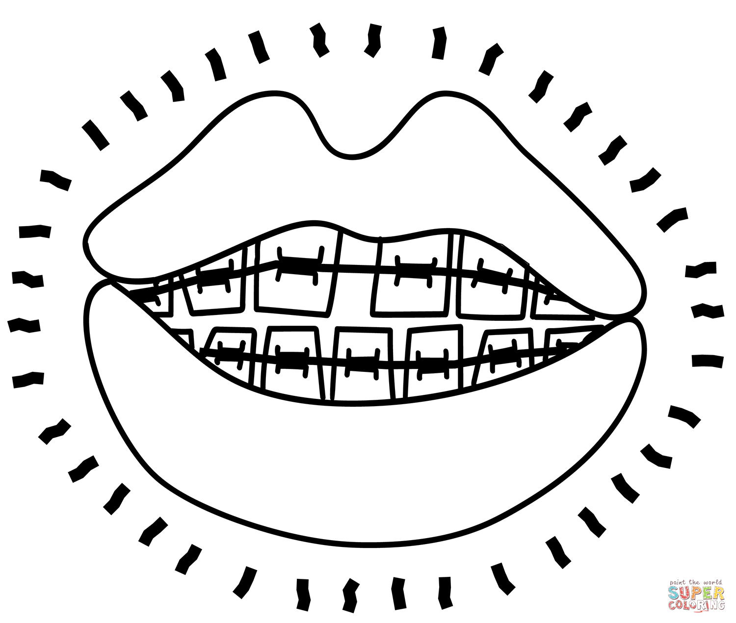 Smile coloring page free printable coloring pages