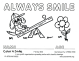 Download fun coloring pages to volunteer