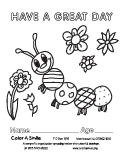 Download fun coloring pages to volunteer