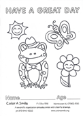 Download fun coloring pages to volunteer