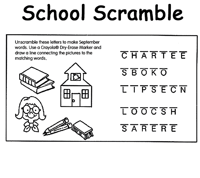 School scramble