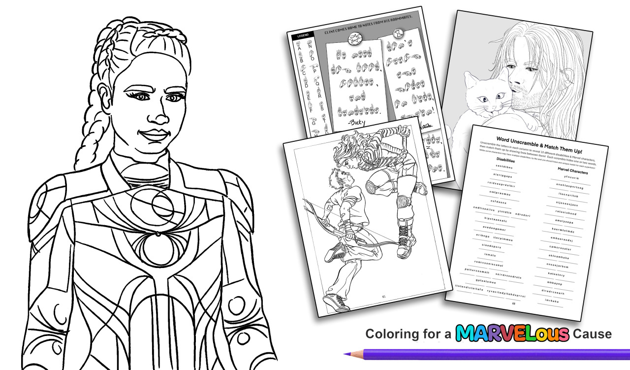 Coloring for a marvelous cause