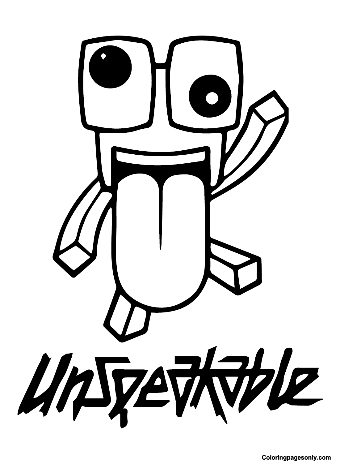 Unspeakable coloring pages printable for free download