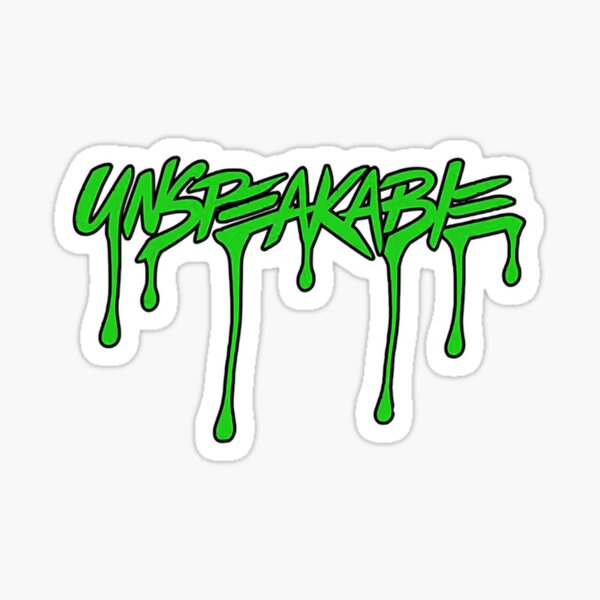 Green unspeakble gaming sticker for sale by alimerkramce