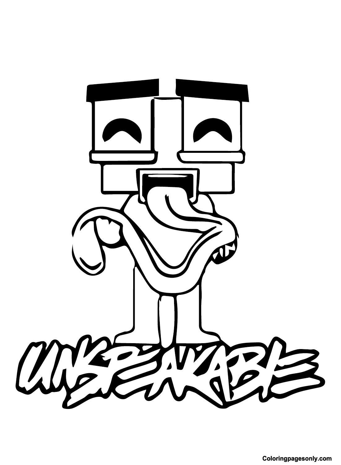 Unspeakable coloring pages printable for free download