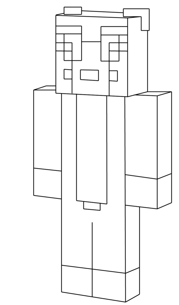 Printable minecraft coloring pages