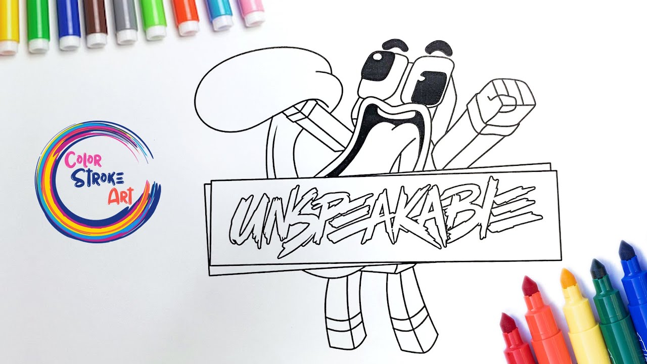 Unspeakable coloring page ð â fun and creative art ðïð â color stroke art