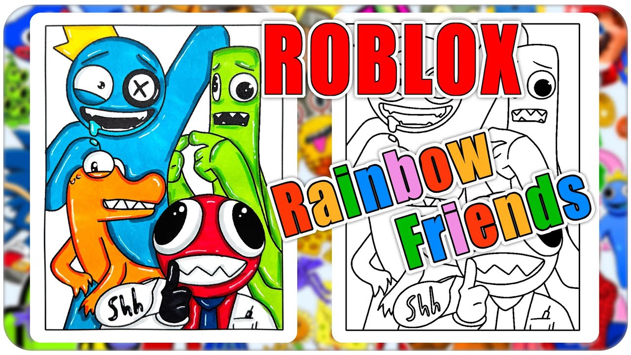 Coloring book rainbow friends roblox coloring