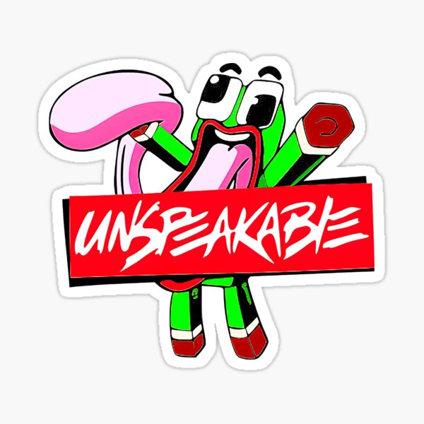 Youtube play funny unspeakable pack sticker for sale by allsortsmerchs