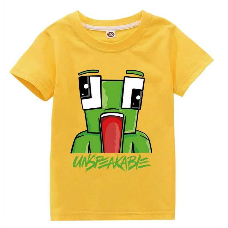 Unspeakable cotton boys girls short sleeve t