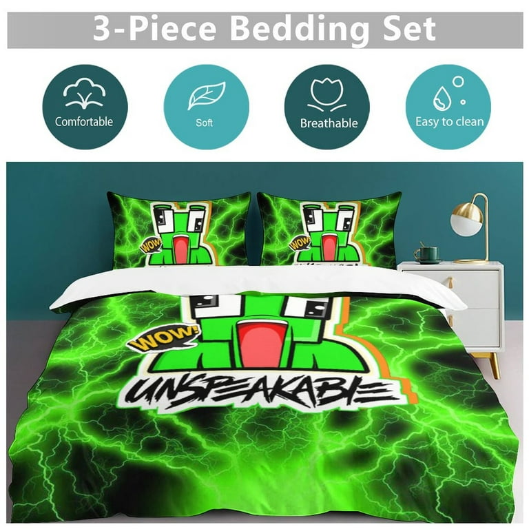 Anime unspeakable bedding sets pieces warm soft duvet cover set for fans kids teens girls room decor lightweight breathable with duvet cover pillowcases x