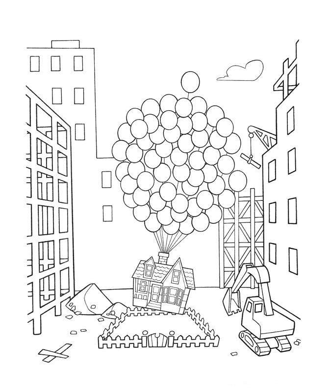 Up coloring pages