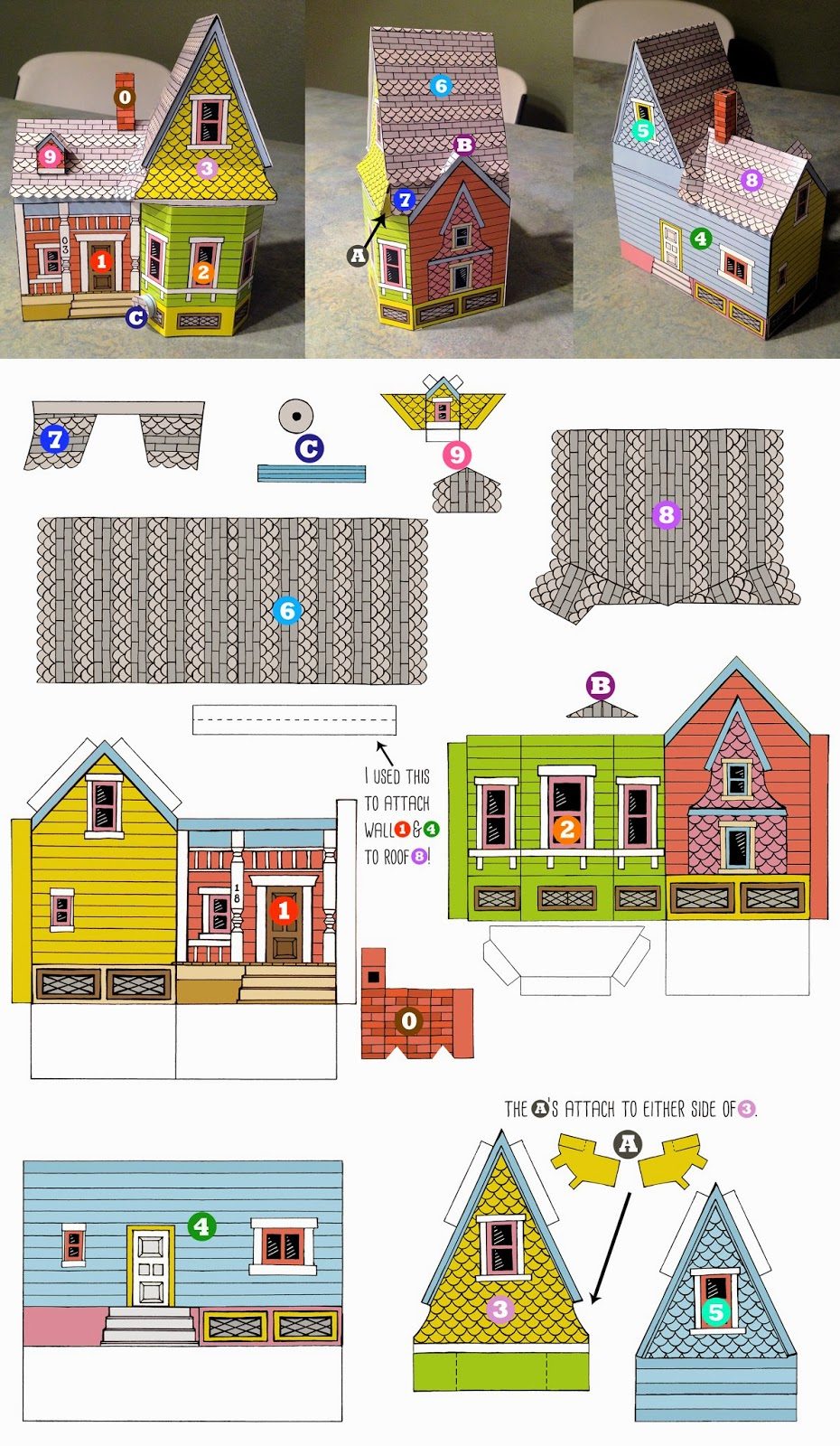 Peach bum up house printable template paper doll house paper house template paper toys