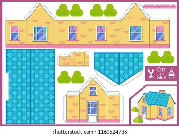 Paper craft model house images stock photos d objects vectors