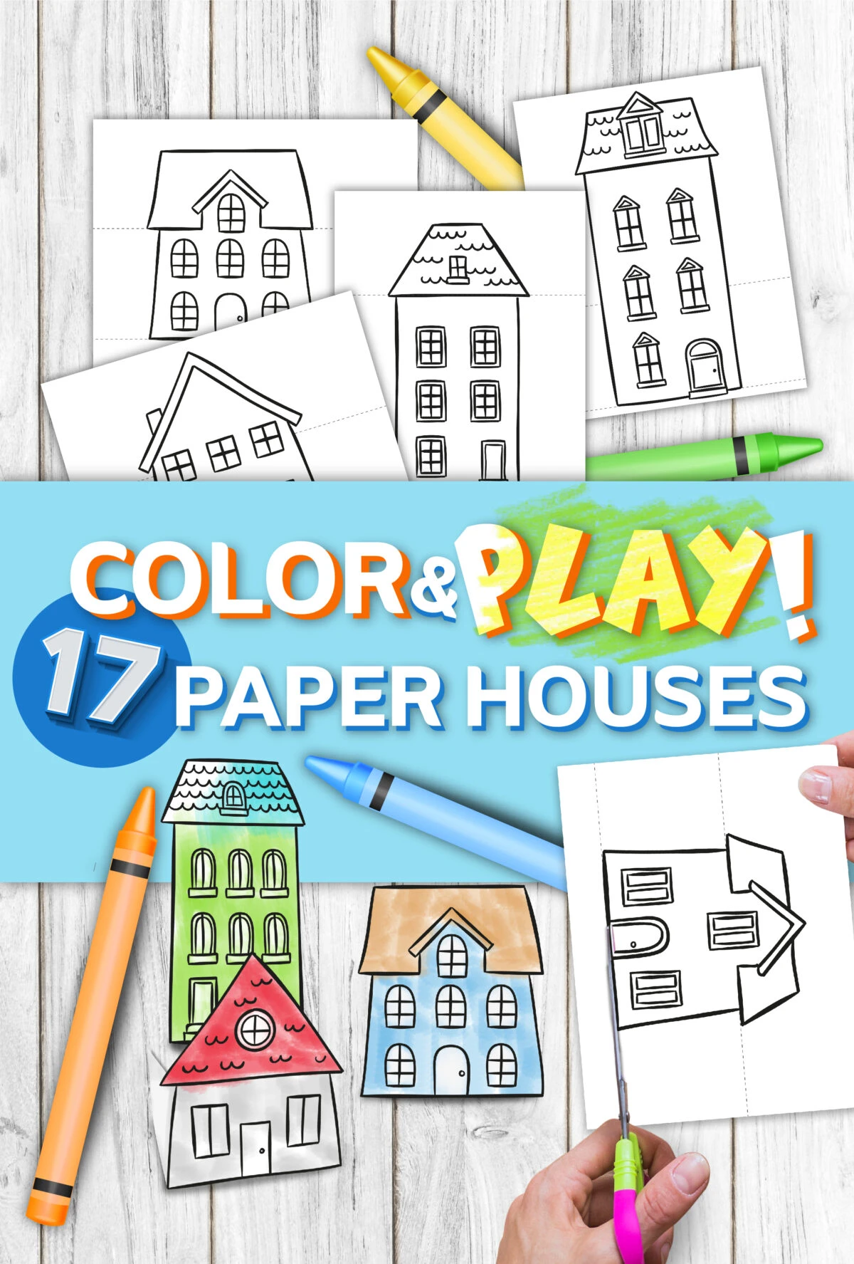 Free printable paper house craft