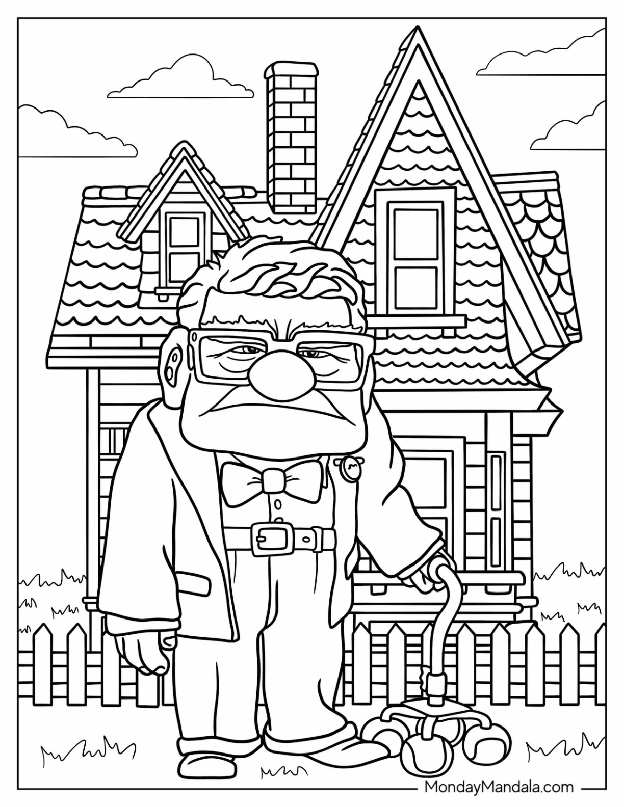 Up coloring pages free pdf printables