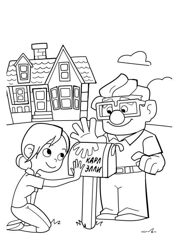 Up coloring pages