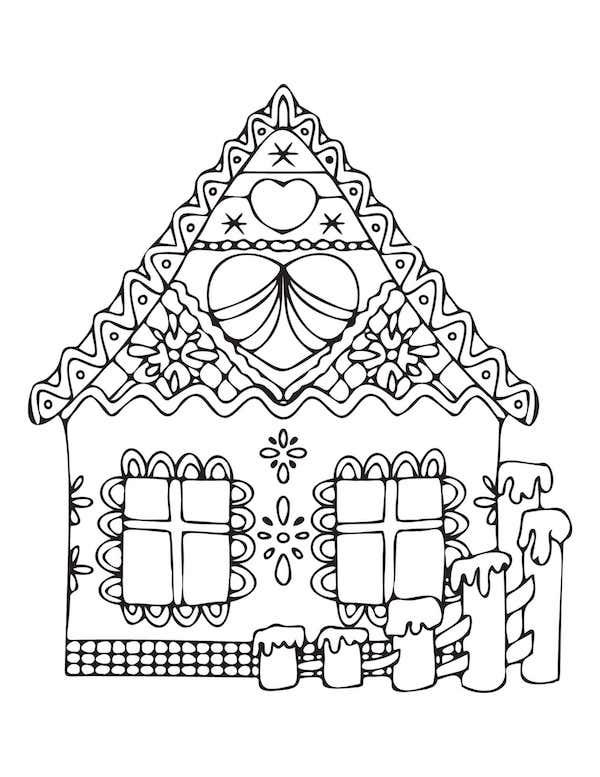 Cheerful christmas coloring pages for kids and adults