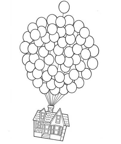 House on balloons coloring page free printable coloring pages free printable coloring pages coloring pages printable coloring pages