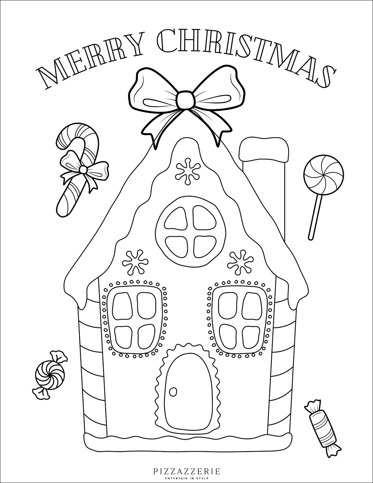 Gingerbread house coloring pages free printable pdfs