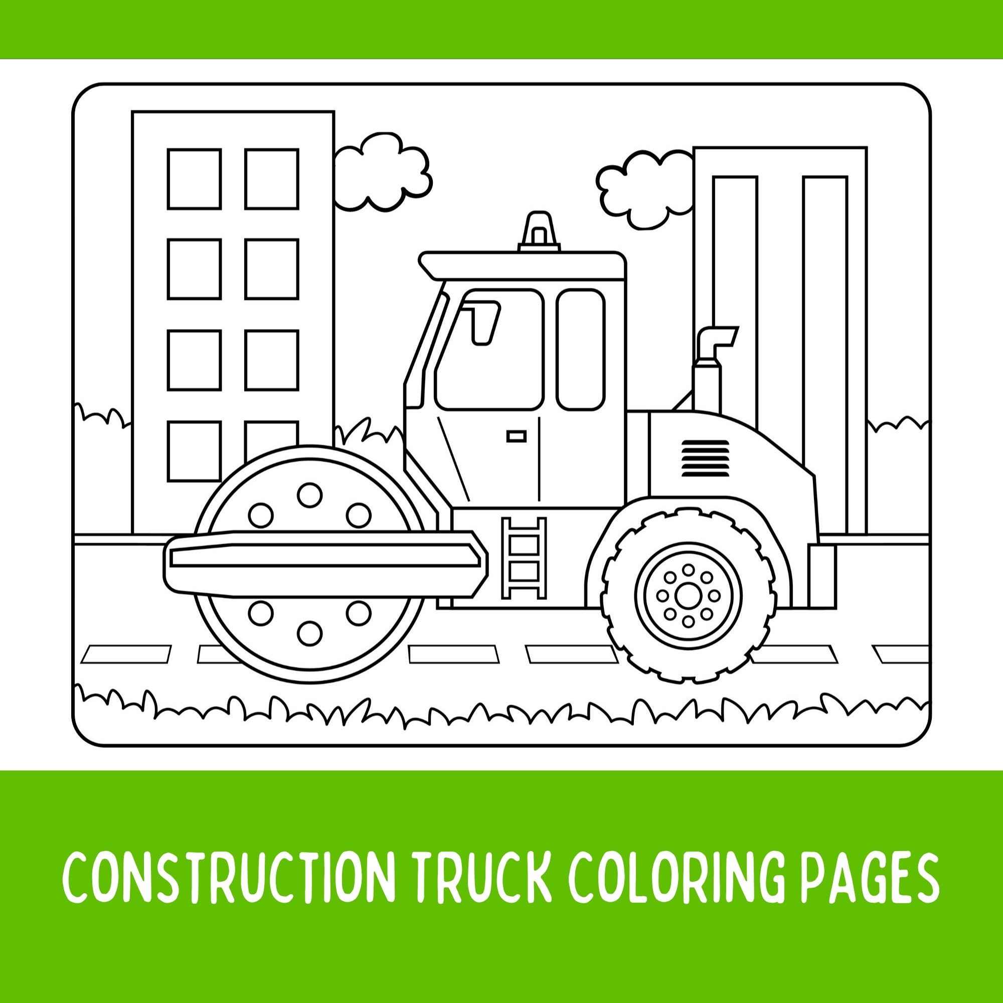 Construction truck coloring pages for kids construction vehicle coloring pages for boys car coloring sheet car coloring pages for toddler