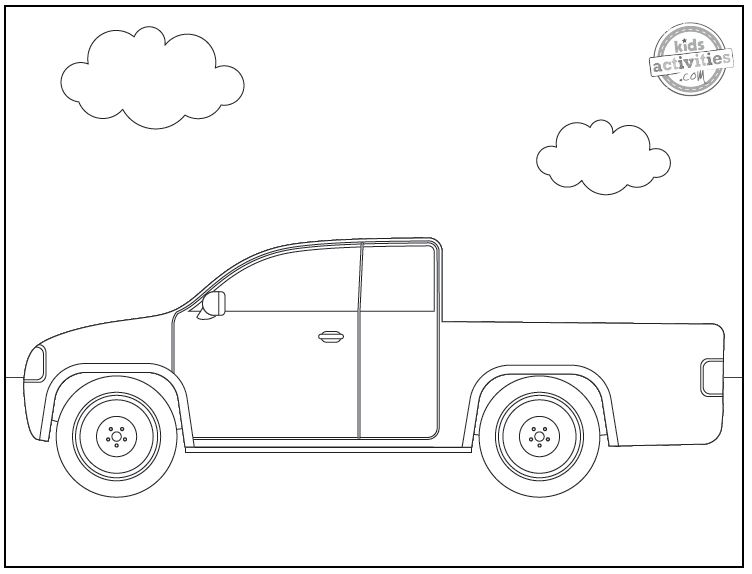 Free printable truck coloring pages kids activities blog