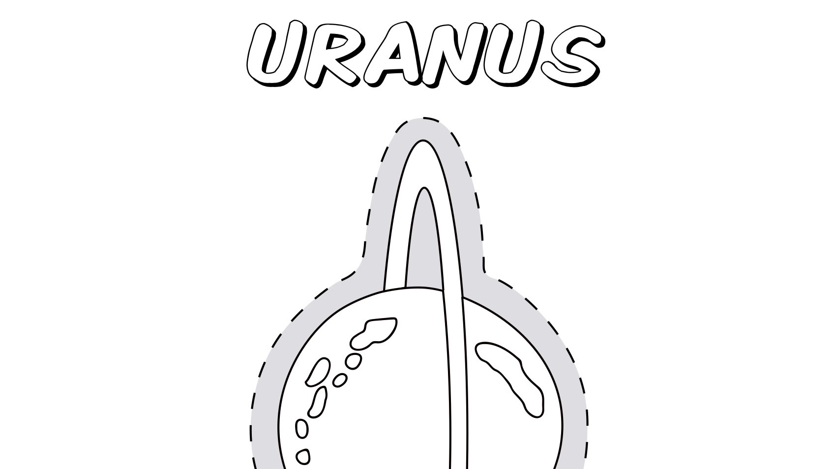 Planet uranus coloring page kids coloringâ kids for parents