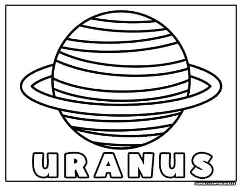 Planets coloring pages