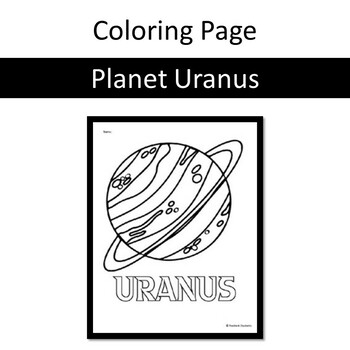 Planet uranus coloring page by resilient students tpt