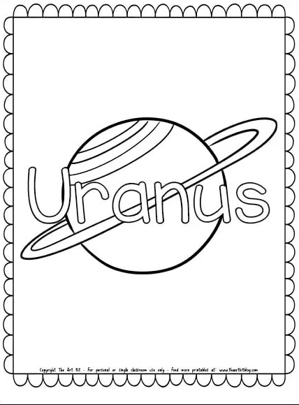 Uranus coloring page free homeschool deals