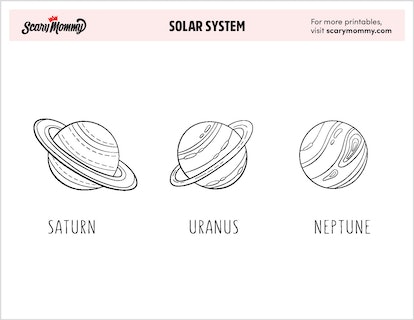 Visit the final frontier with these solar system coloring pages