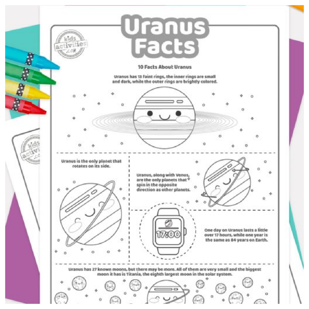 Fun uranus facts for kids to print and learn kids activities blog