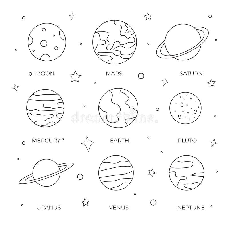 Uranus coloring stock illustrations â uranus coloring stock illustrations vectors clipart