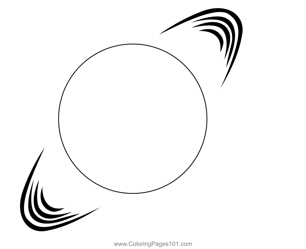 Uranus is the seventh planet coloring page for kids