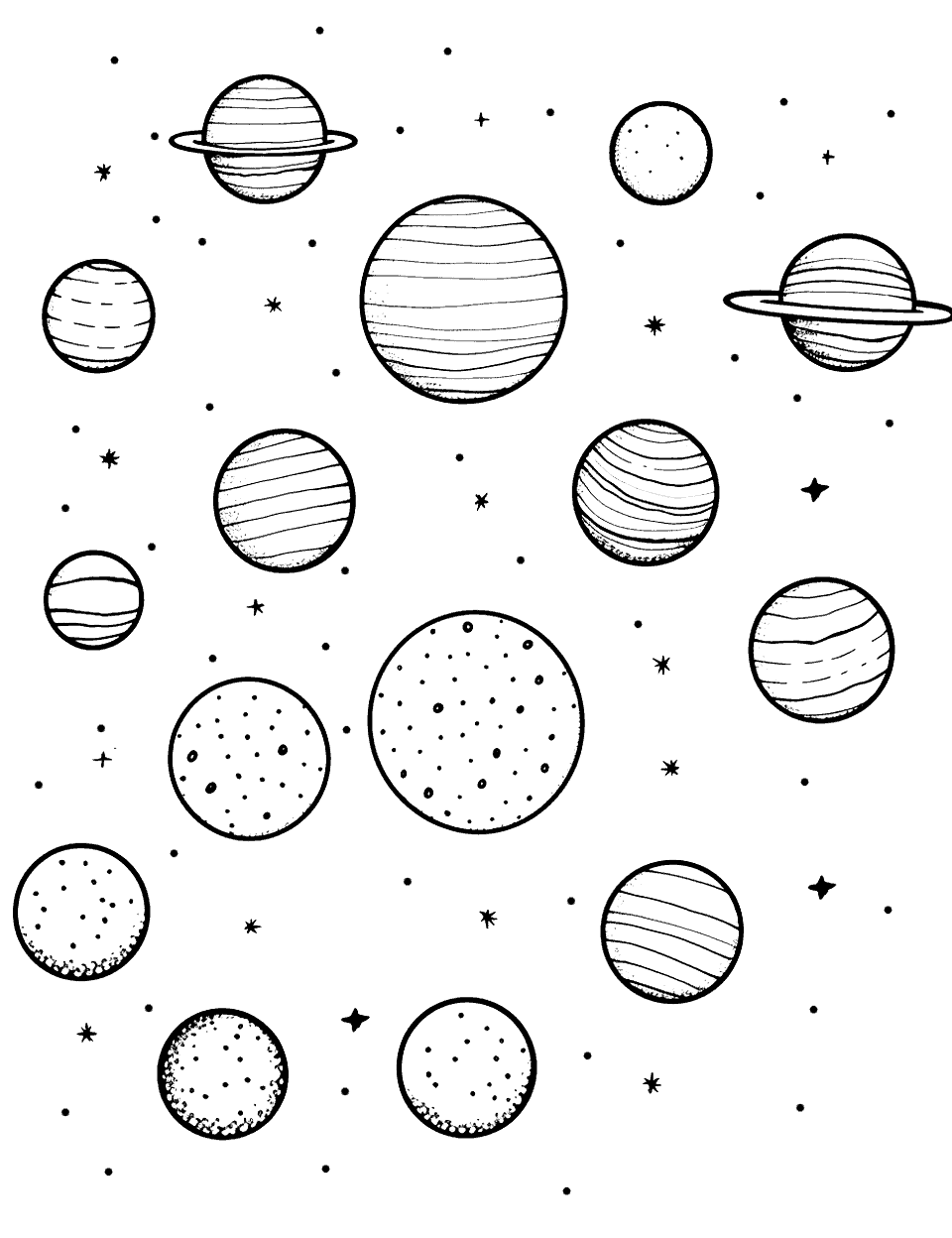 Solar system planet coloring pages free printables