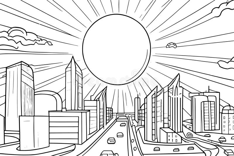 City coloring page stock illustrations â city coloring page stock illustrations vectors clipart