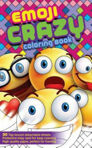 Coloring book mini ser emoji crazy by newbourne media mixed media book other for sale online