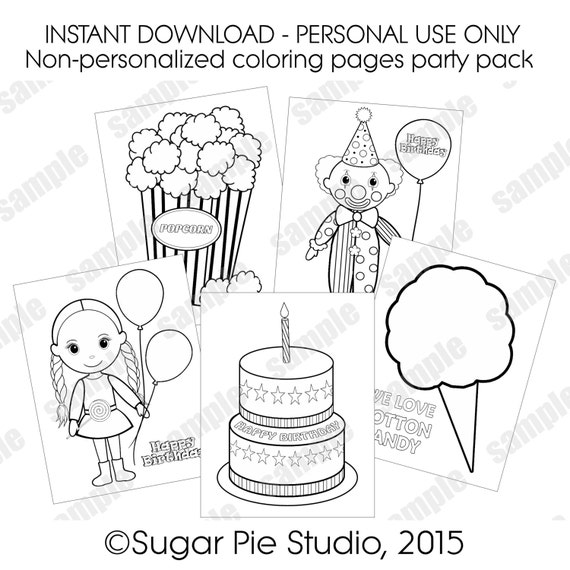 Instant download circus party pack non