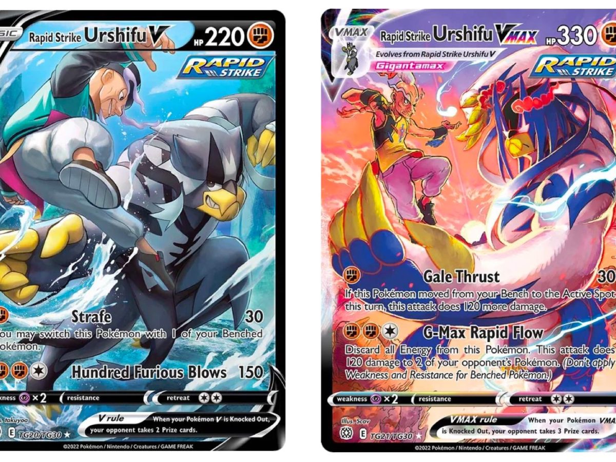 The cards of pokãmon tcg brilliant stars part rs urshifu