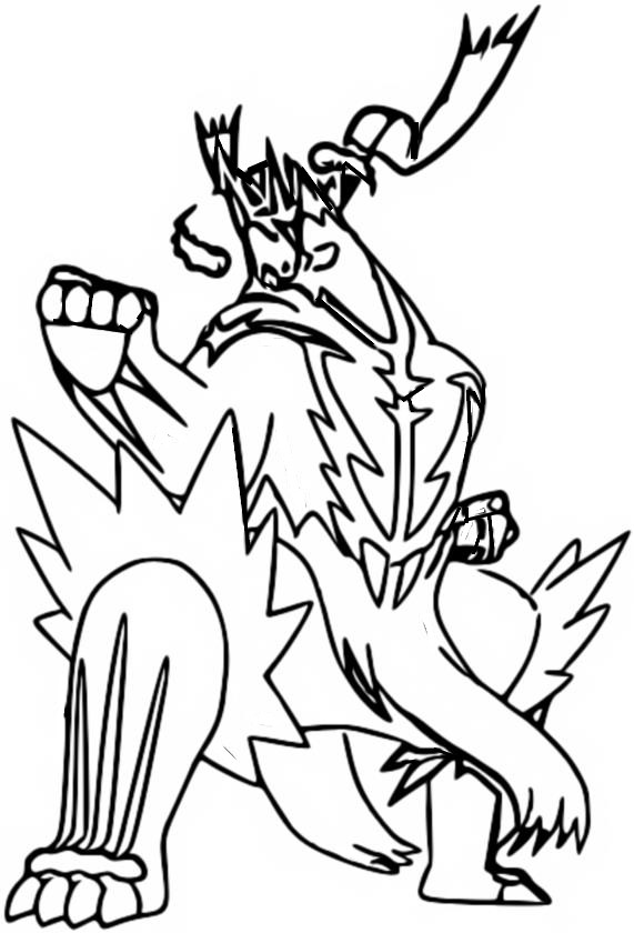 Coloring page gigantamax pokãmon gigantamax urshifu