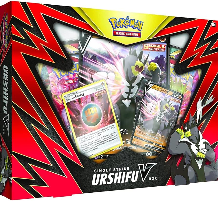 Pokãmon tcg singlerapid strike urshifu v box toys games