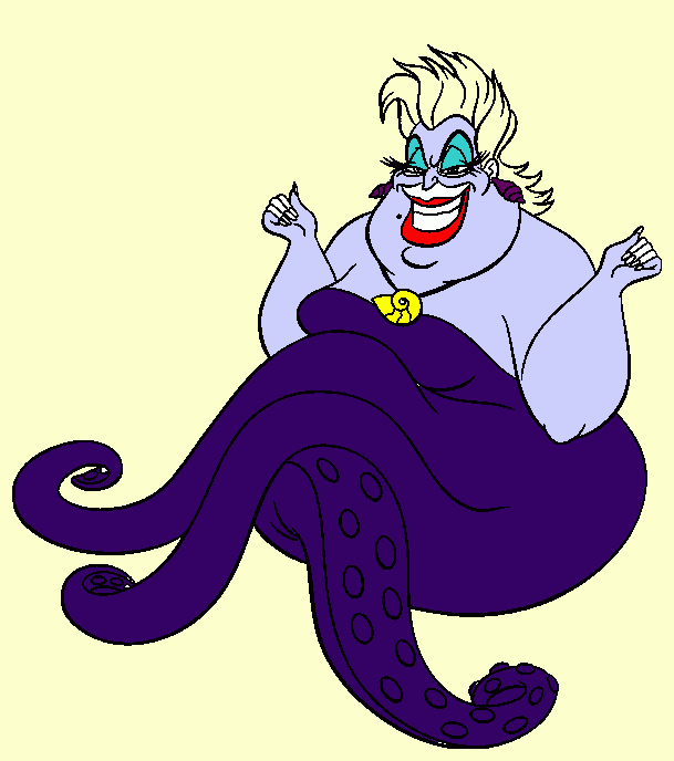 Ursula coloring page printable ursula