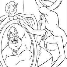 Ursula and ariel coloring pages