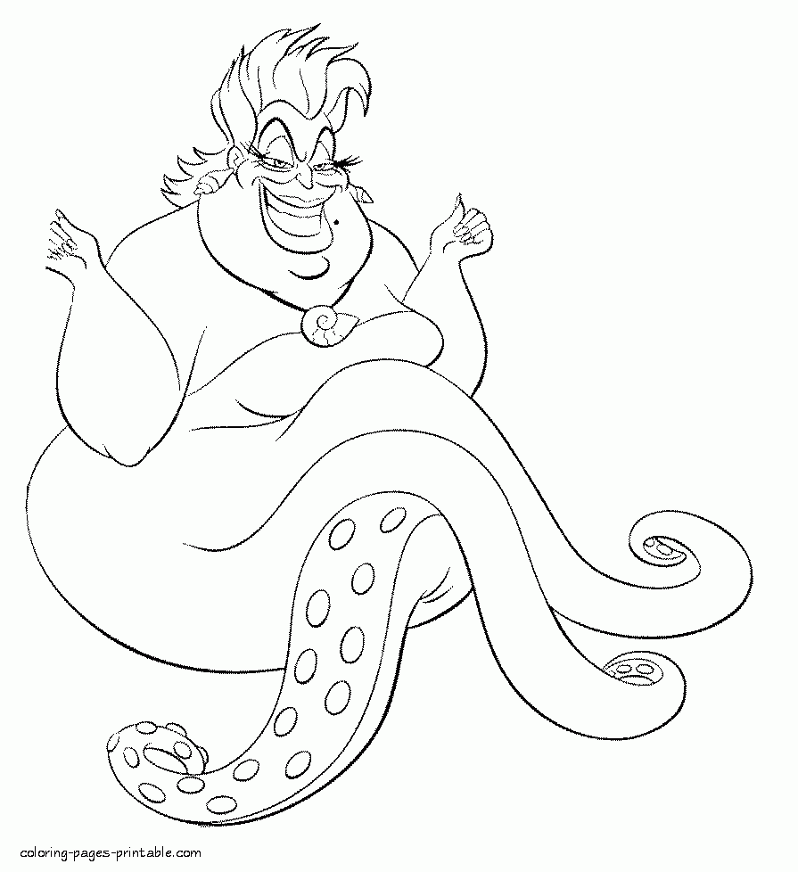 Printable ursula coloring pages