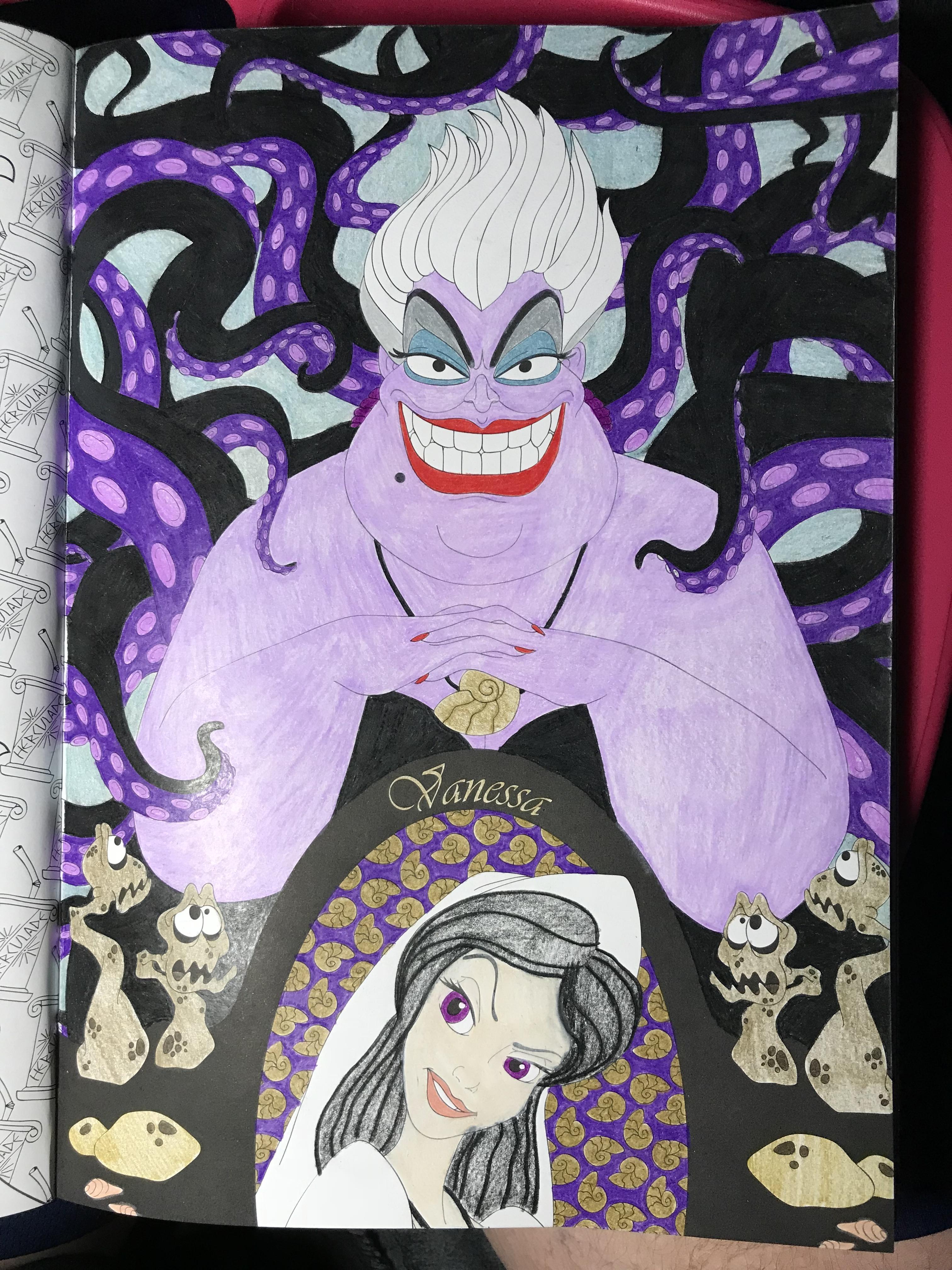 Ursulaâ from disney villains book prismacolor pencils did this a few months ago forgot to post rcoloring