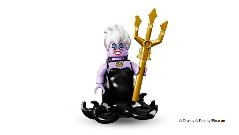 Free lego printable coloring page of ursula from the little mermaid â