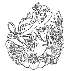 Top free printable little mermaid coloring pages online