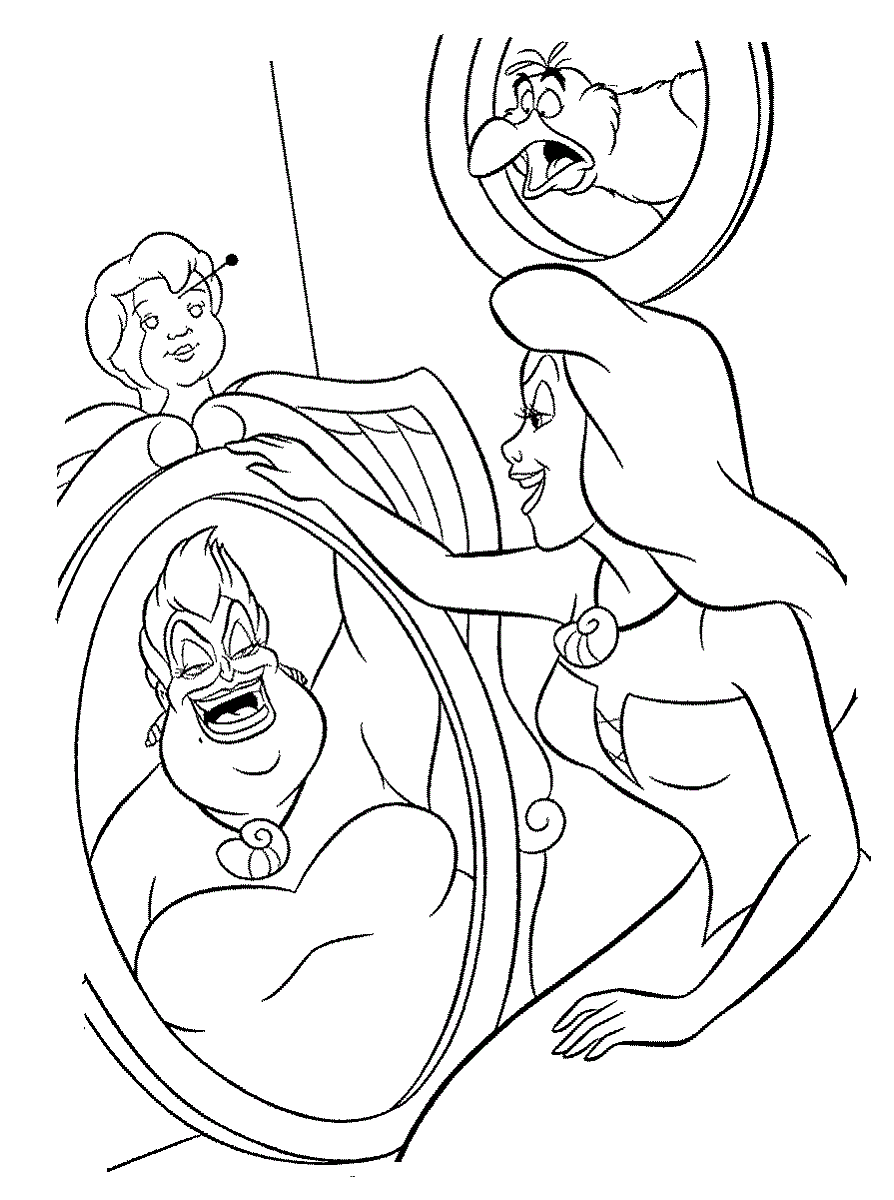 Fun disney ursula coloring pages