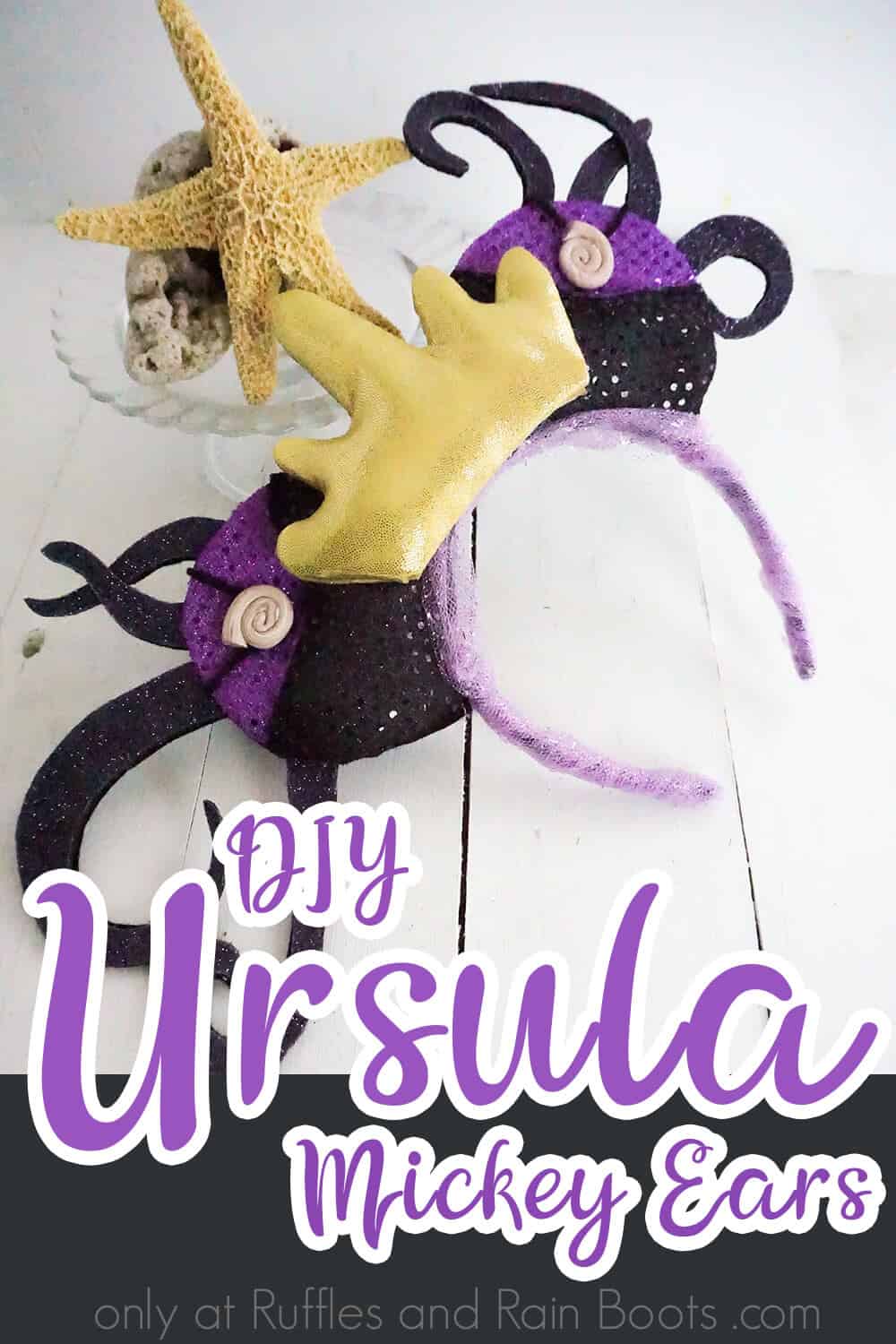 These little mermaid ursula mickey ears are wickedly delightful and fun