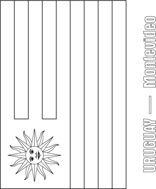 Uruguay flag coloring page download free uruguay flag coloring page for kids best coloring pages